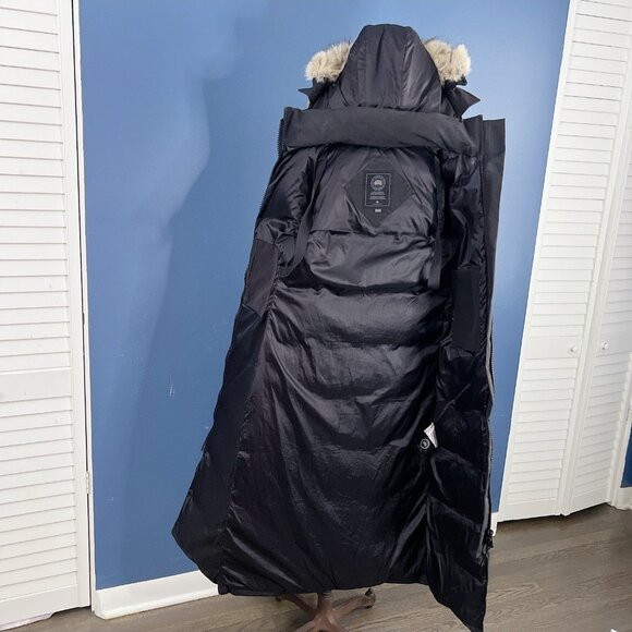 Canada Goose Mystique Parka Black Label Down Coat Real FUR Black Size XXS - Picture 6 of 12